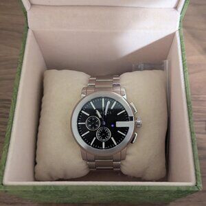 Gucci G-chrono 44 mm Stainless Steel Black Dial Mens Watch